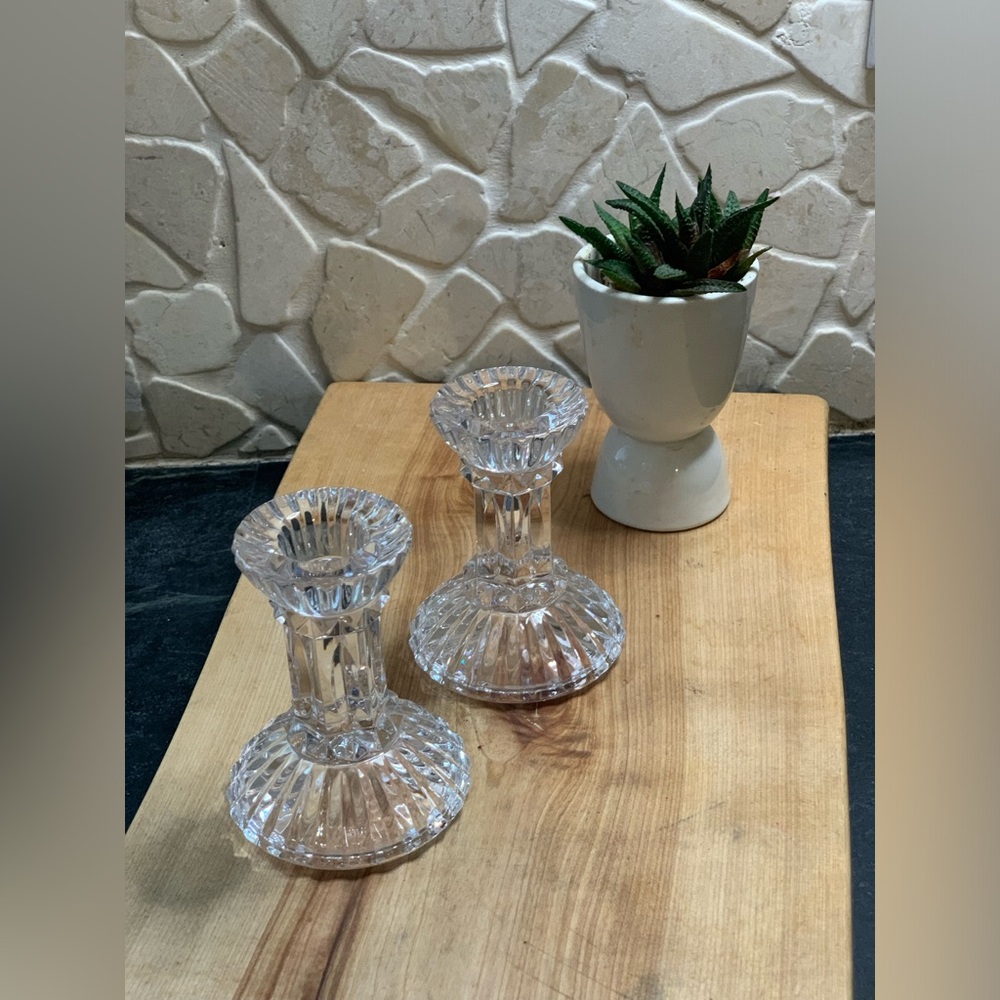 MIKASA | Set of 2 | Jubilation Crystal Candleholders